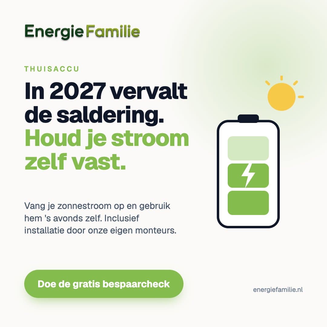 Een Instagram-advertentie voor Energiefamilie