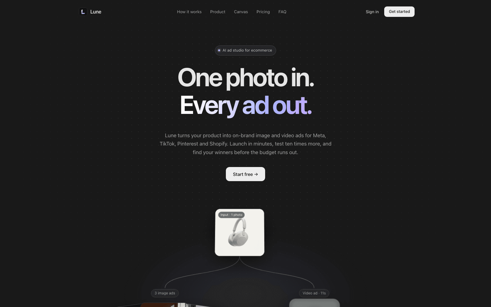 De website van Lune